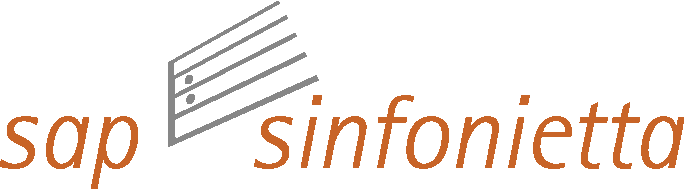 Logo (orange) der SAP Sinfonietta.