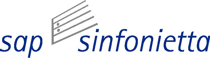 Logo (blau) der SAP Sinfonietta.